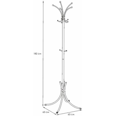 Вешалка-стойка "Корона" белый