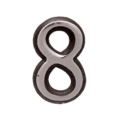 Цифра дверная "8" хром пл. АЛЛЮР