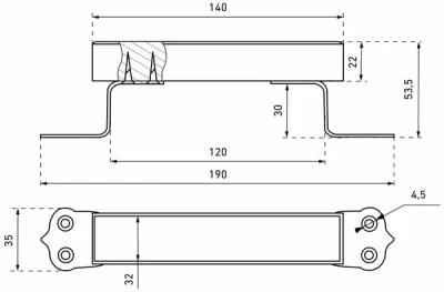 Ручка-скоба РСД-100 св.дерево