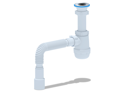 Сифон Ани Грот 1 1/2"*40 с гофрой АО115