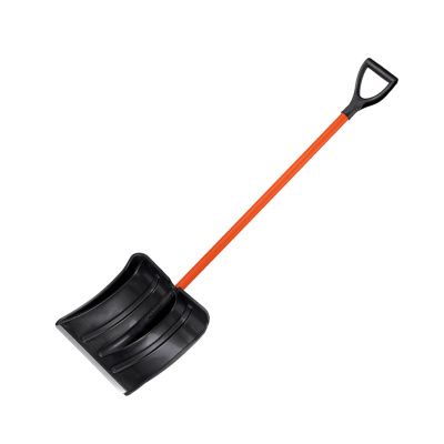 Лопата д/снега 380*365 Витязь металл. чер.и V-ручка