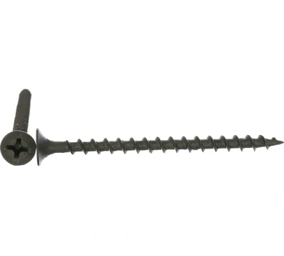 0200371 Саморез черный 3,5х55 потай крупная резьба 100шт