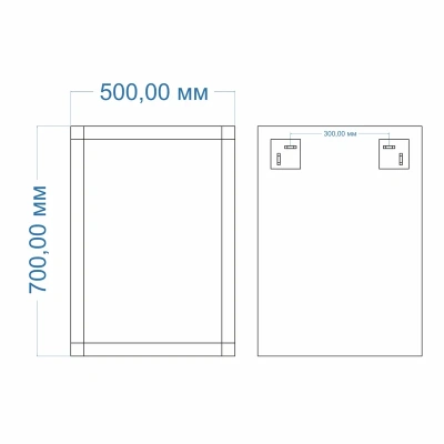 Зеркало MIXLINE "Стронг" 500х700 гравировка