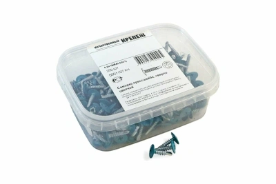 Саморез прессшайба синяя вода 4,2х16 острая 250шт