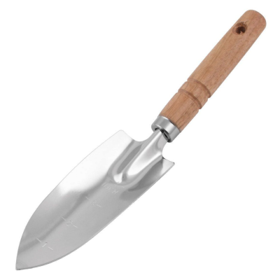 ЦИ Совок садовый узкий (нерж) с дер.ручкой 0532-2