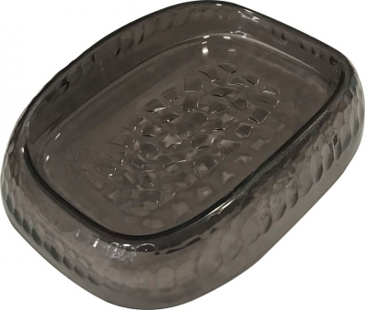 Мыльница Natural stone черный прозрачный