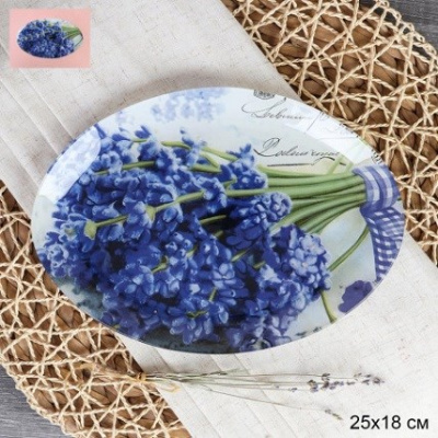 Блюдо 25см цвет микс 450110