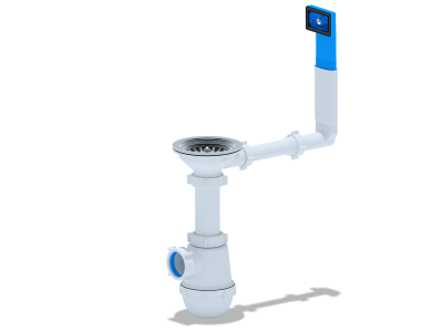 С0145Сифон Ани 31/2"*40 с жестким переливом