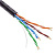 37612 Кабель U/UTP в/п 4*2*24 AWG Cat5e CСА PE черн