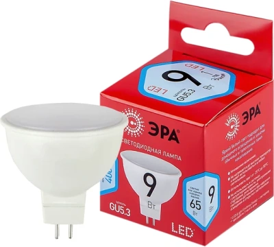 Лампа Эра  LED MR16-9W-4К-G5.3