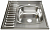 Мойка MIXLINE 60х60 (0,6) правая с сифоном 3 1/2