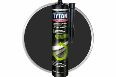 Герметик Битумно-Каучуковый д/кровли (черный) 310мл "ТИТАН"