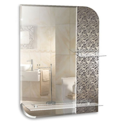 Зеркало MIXLINE Вьюн 550х750 (ШВ) 2 полки
