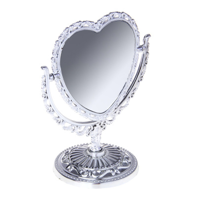 Зеркало настольное 2-стор.с увеличением, пластик, стекло , 16х14см 301-013