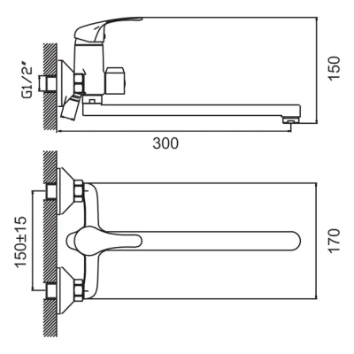 Смеситель для ванны G064710