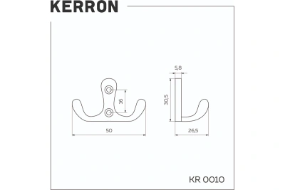 Крючок KR0010 хром 