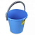 Ведро 14л "Либерти" (голубое) с крышкой С605