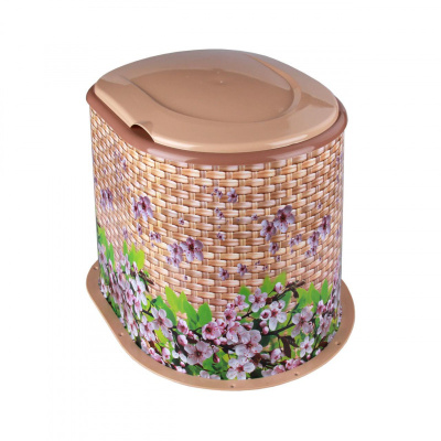 Туалет дачный "Плетёнка декор" М3025