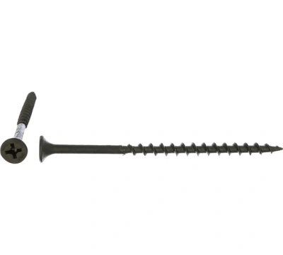 0200377 Саморез черный 4,2х76 потай крупная резьба 100шт