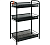 Этажерка Ладья 2К черный