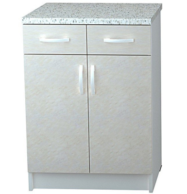 Стол кухонный 600 (2ящ) бел.мрамор