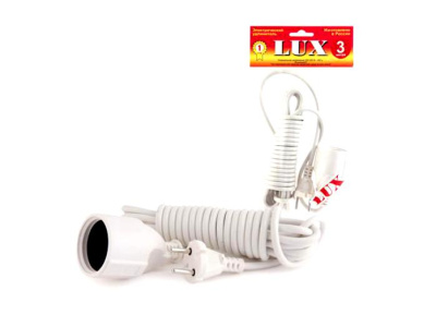 Удлинитель LUX 1*3м б/з