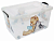Контейнер д/хранения 50л. прозрачный Мишка и Котенок