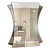 Зеркало MIXLINE Рио 550х685 с полкой