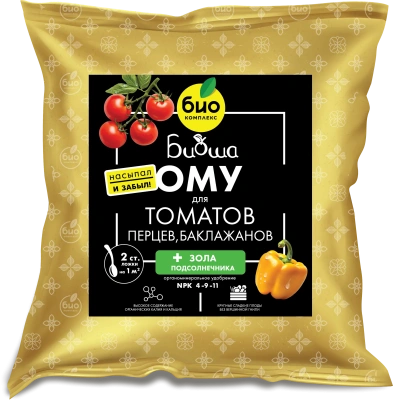 Удобрение д/томатов ,перцев ,баклажанов "ТМ БИОША" 