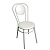 Стул №5 жемчуг/ножки серебро