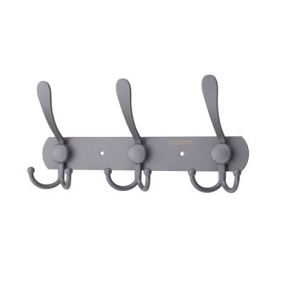 Крючки д/ванной G18-3G серый матовый