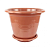 Горшок "ВИОЛА" 16л с поддоном (коричневый) М 1538