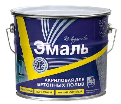 Эмаль акриловая д/бетон.полов 3,5кг коричнев.