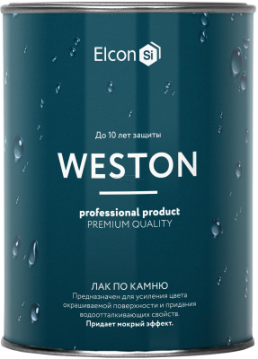 Лак по камню 0,9л (мокрый камень) "WESTON"