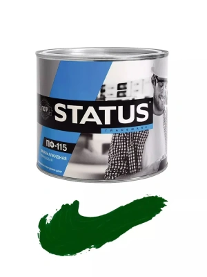 Эмаль ПФ-115 париж.зелень 0,8кг"STATUS"