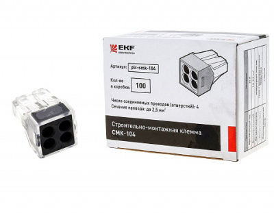 Клемма СМК 773-104 4*1-2,5мм2