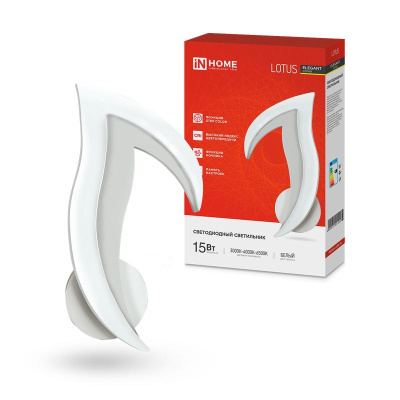 Светильник бра 15Вт 3-6К бел LOTUS Step IN Home