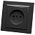 Розетка 1СП Эрна РSТ10-9009-03черн.
