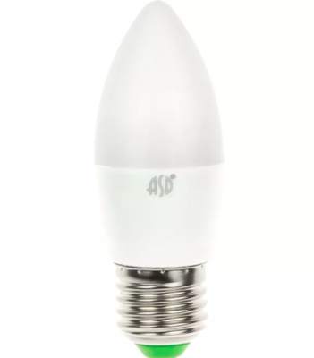 Лампа ASD 7,5W С37 E-27 4000K