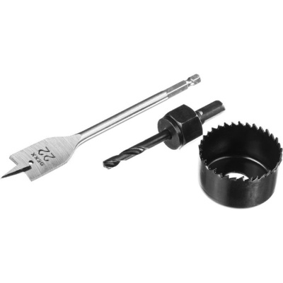 Сверла д/врезки замков 3шт 22/48 36350