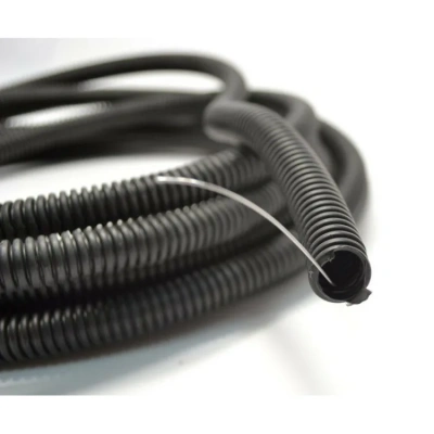 687900 Труба гофр.16мм ПНД с зондом 1м черная