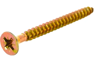 Шуруп желтый цинк 6/70  3шт