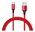 Кабель SB USB-micro USB 1м ткань/красн