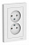 Розетка 2СП Atlasdesign бел.ATN000120