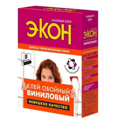 Обойный клей Экон Виниловый 200г 1312333