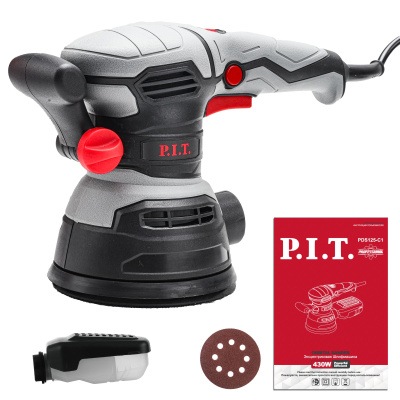 Машинка эксцентр.PIT PDS125-C1 430Вт 125*22мм