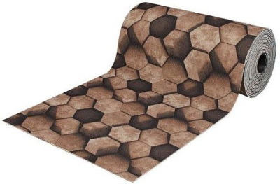 Коврик придверный 0,9м из нетканного ПЭ с 3D рисунком на ПВХ 1м