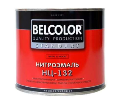 Эмаль НЦ-132 красная 1.7кг "Belcolor"