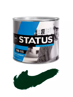 Эмаль ПФ-115 (Изумруд) 0,8кг "Статус" 