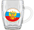 Кружка для пива 500мл Герб на флаге з1002/гф